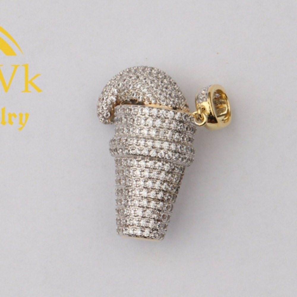 Iced Out Custom Drink Cup Pendant